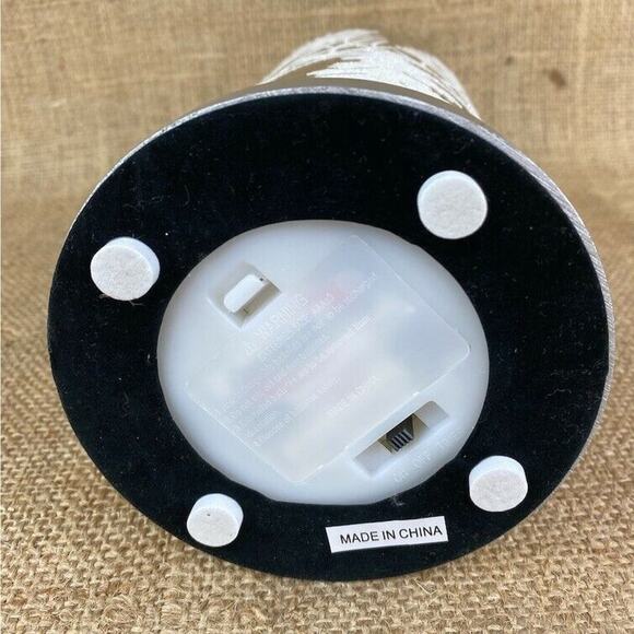 Mercury Glass Hurricane Lamp with Winter Wonderland Scene - Picture 8 of 11